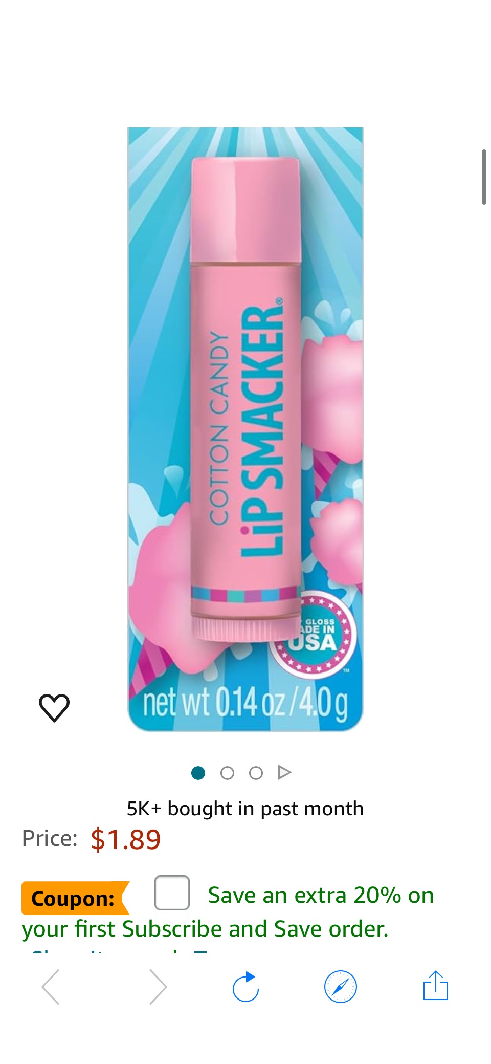 Amazon.com: Lip Smacker Flavored Lip Balm, Cotton Candy, Flavored, Clear, For Kids, Men, Women, Dry Kids : Beauty & Personal Care