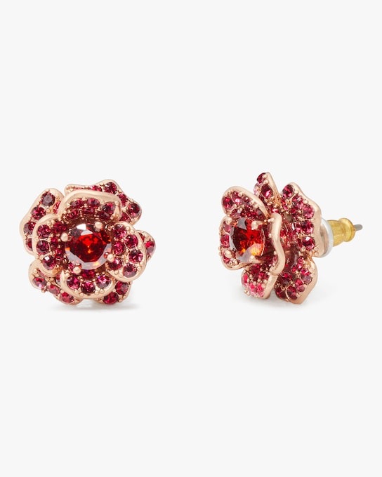 Scarlet Blooms Rose Studs | Kate Spade Outlet