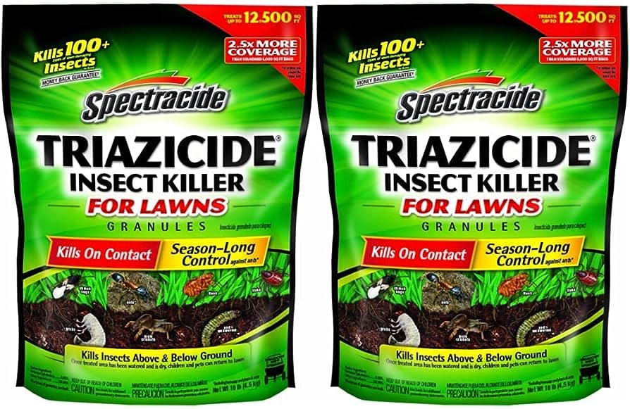 Amazon.com: Spectracide Triazicide Insect Killer for Lawns Granules, 10 lb Bag, Kills All Listed Lawn-Damaging Insects (Pack of 2) : Patio, Lawn & Garden