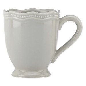 $11.99 Lenox® French Perle Bead 10 oz. Mug in Grey | lenox杯子