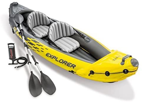 两人kayak，带打气筒
Amazon.com: Intex Explorer K2 Kayak, 2-Person Inflatable Kayak Set with Aluminum Oars and High Output Air Pump: Sports & Outdoors