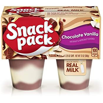 Snack Pack 巧克力香草味布丁杯 48杯