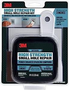 3M High Strength Small Hole Repair Kit with 8 fl. oz Spackling Compound