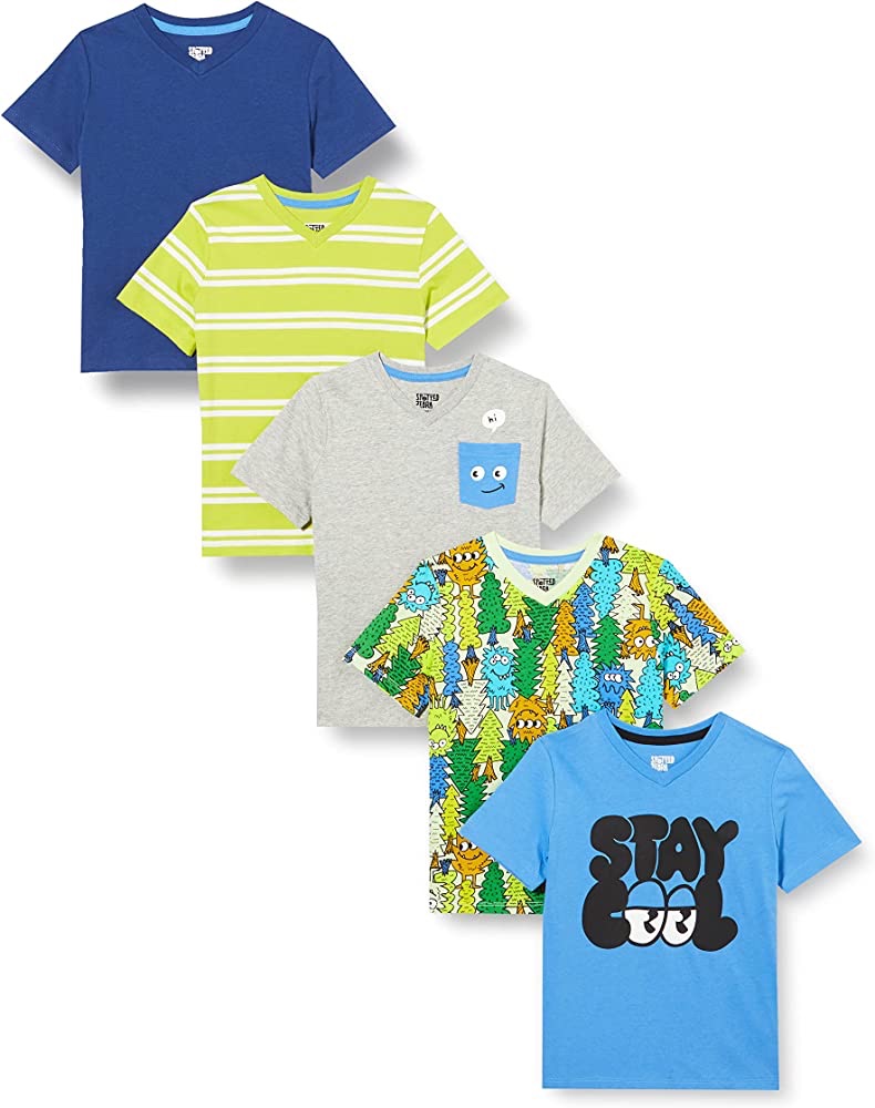 Amazon Essentials 自营品牌小童短袖T恤5件装