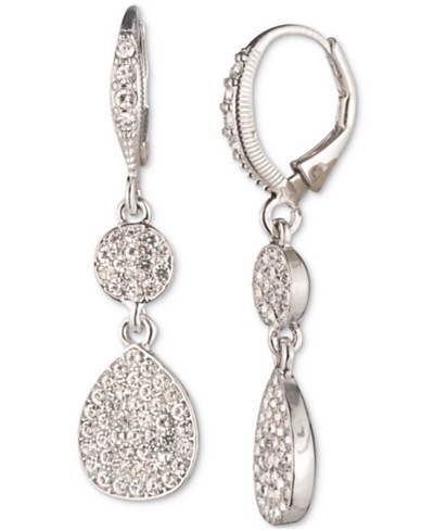 Givenchy Crystal Pavé Pear Drop Earrings - Macy's