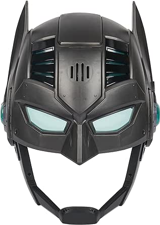 Amazon.com: DC Comics, Armor-Up Batman Mask with Visor, 15+ Sounds &amp; Phrases, Lights, Super Hero Costume, Kids Roleplay for Boys and Girls Ages 4+ : Toys &amp; Games