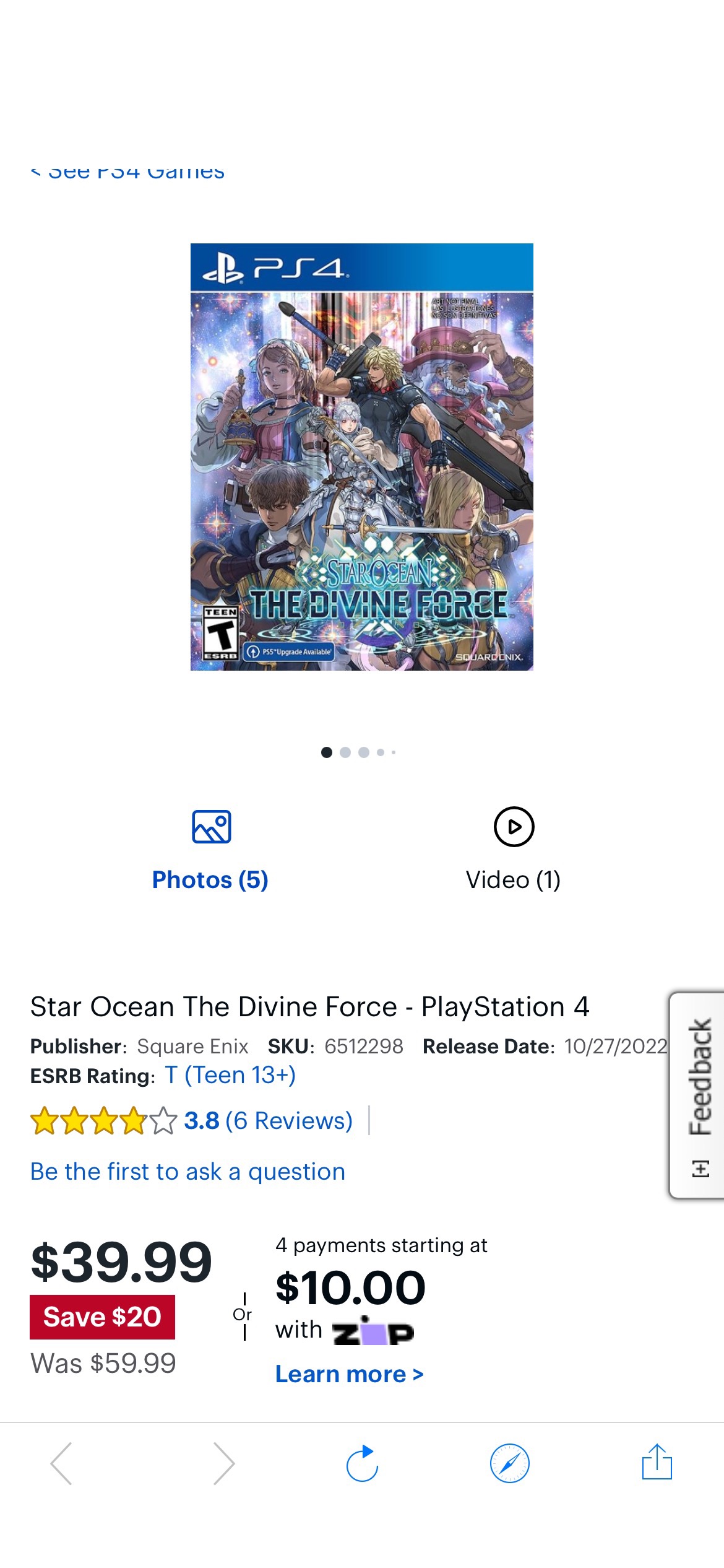 Star Ocean The Divine Force ps4/ps5/Xbox - Best Buy