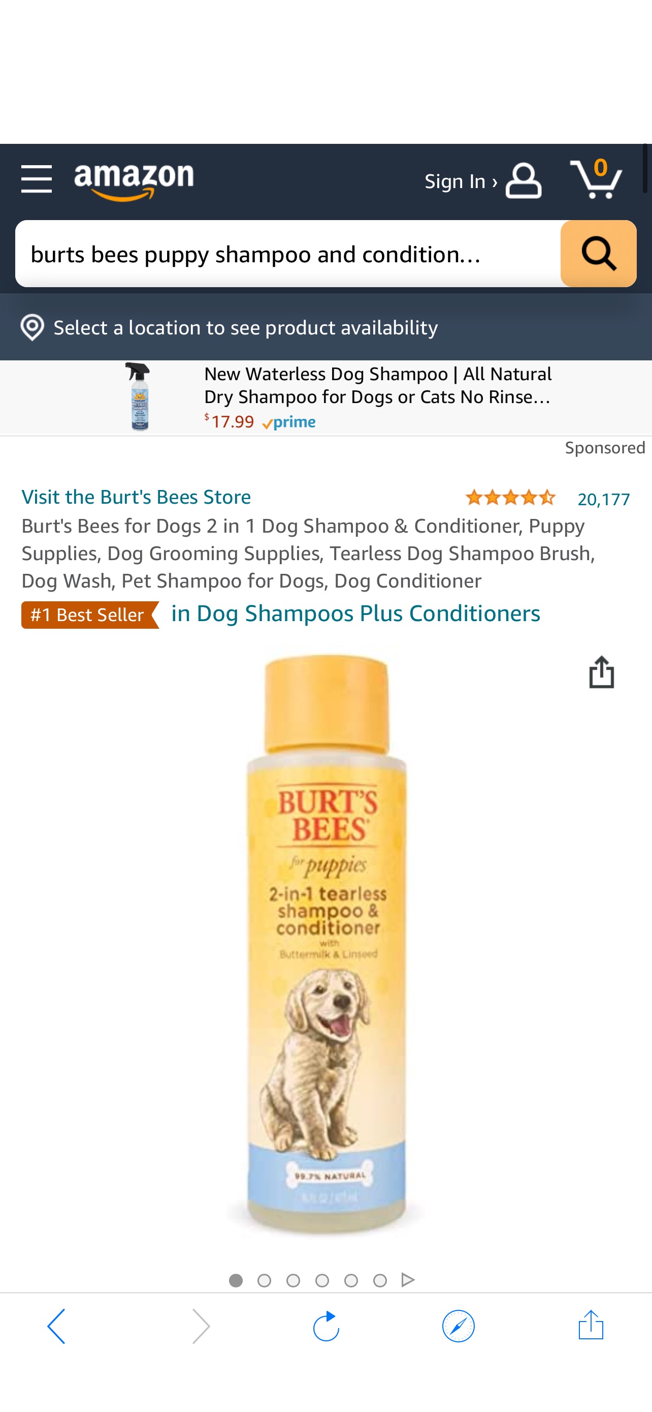 狗狗沐浴液Amazon.com : Burt's Bees Dog Shampoo for Puppies, 2 in 1 Shampoo and Conditioner, Buttermilk and Linseed Oil, 16 Oz : Pet Shampoos : Pet Supplies