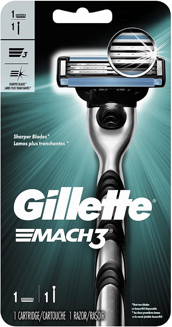 Gillette Mach3 手动剃须刀身 + 刀头 x1