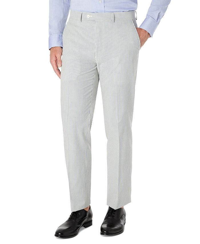 Lauren Ralph Lauren Men's UltraFlex Classic-Fit Seersucker Cotton Pants - Macy's