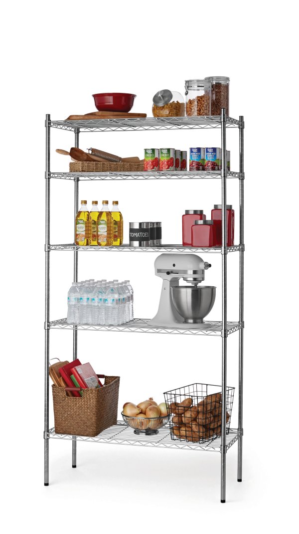 16"Dx36"Wx72"H 5 Tier Wire Shelving Rack