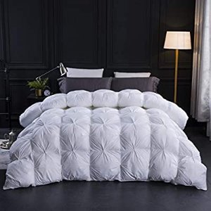 Three Geese Pinch Pleat Goose Feathers Down Comforter King Size