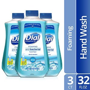 Amazon Dial Complete Antibacterial Foaming Hand Soap Refill, 32 Fluid oz (Pack of 3)