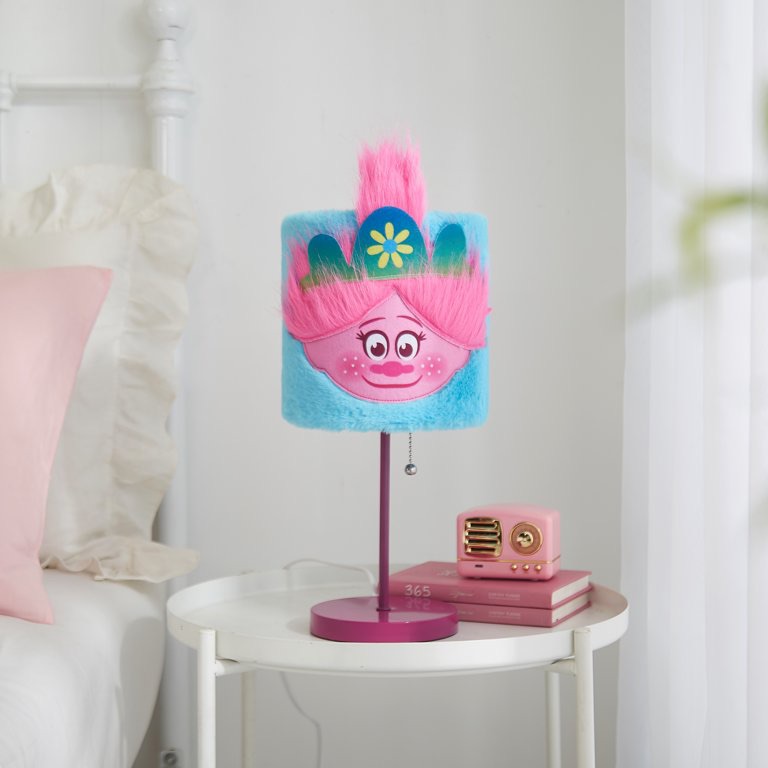 Trolls Soft Plush Kids' Table Stick Lamp Light, Plug-In, 15", Dreamworks - Walmart.com 梦工厂巨魔毛绒台灯