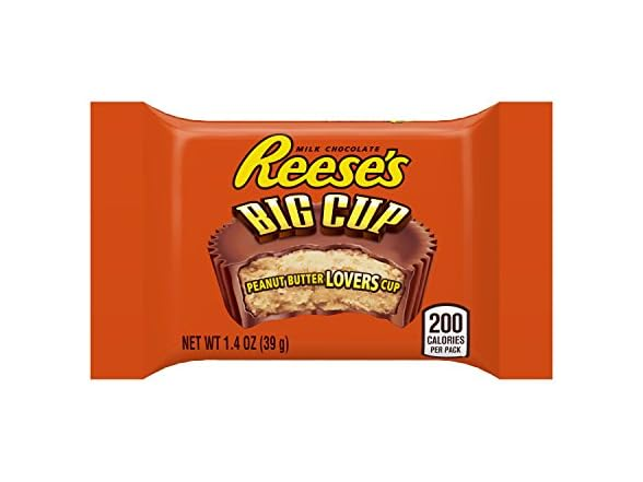 REESE'S BIG CUP Peanut Butter Cup, Milk Chocolate 1.4 Ounce, 16 Count