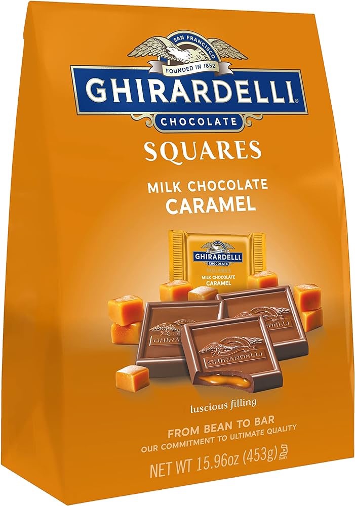 Amazon.com : GHIRARDELLI Milk Chocolate Squares with Caramel Filling, Mother's Day Chocolate, 15.96 OZ Bag : Grocery & Gourmet Food