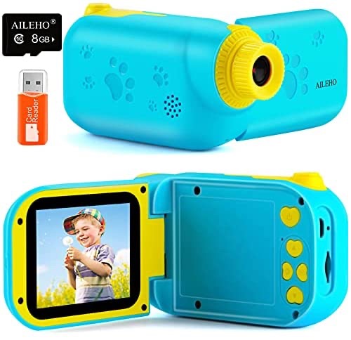 时尚儿童录影机玩具套装促销AILEHO Kids Video Camera for Boys Digital Video Camcorder ，Kids Cameras 8M 1080P with 32G Card