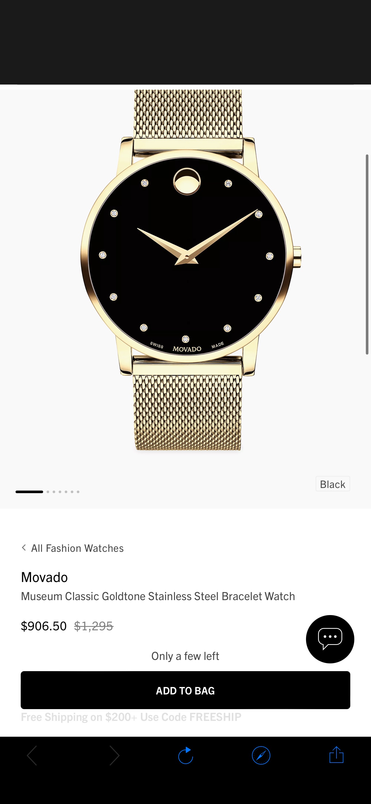 Shop Movado Museum Classic Goldtone Stainless Steel Bracelet Watch | Saks Fifth Avenue
