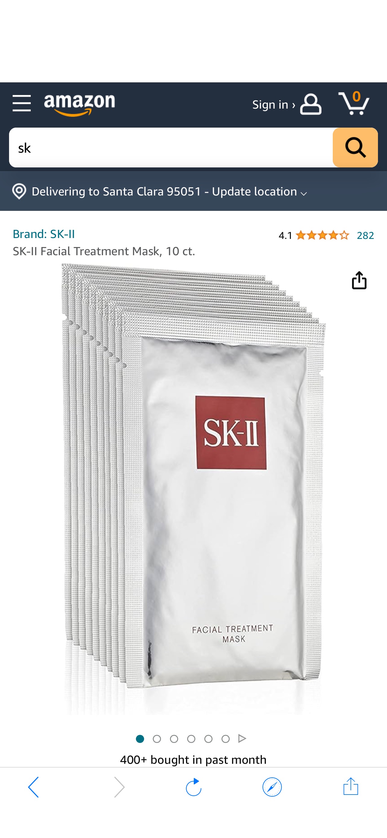 Amazon.com : SK-II Facial Treatment Mask, 10 ct. : Beauty & Personal Care