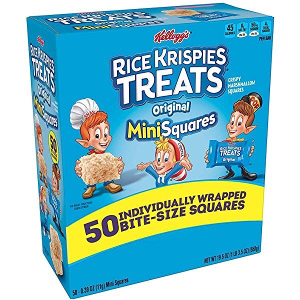 Kellogg’s Rice Krispies Treats Original Marshmallow Mini-Squares 50 Count