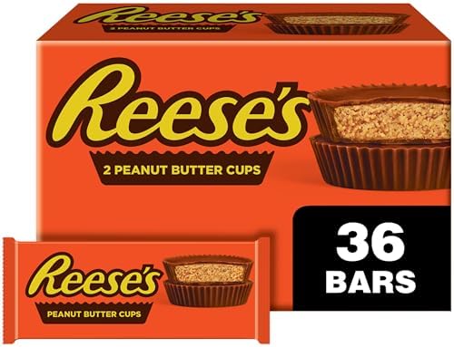 Amazon.com : REESE&#39;S Milk Chocolate Peanut Butter Cups, Easter Candy Packs, 1.5 oz (36 Count) : Chocolate Bars : Grocery &amp; Gourmet Food