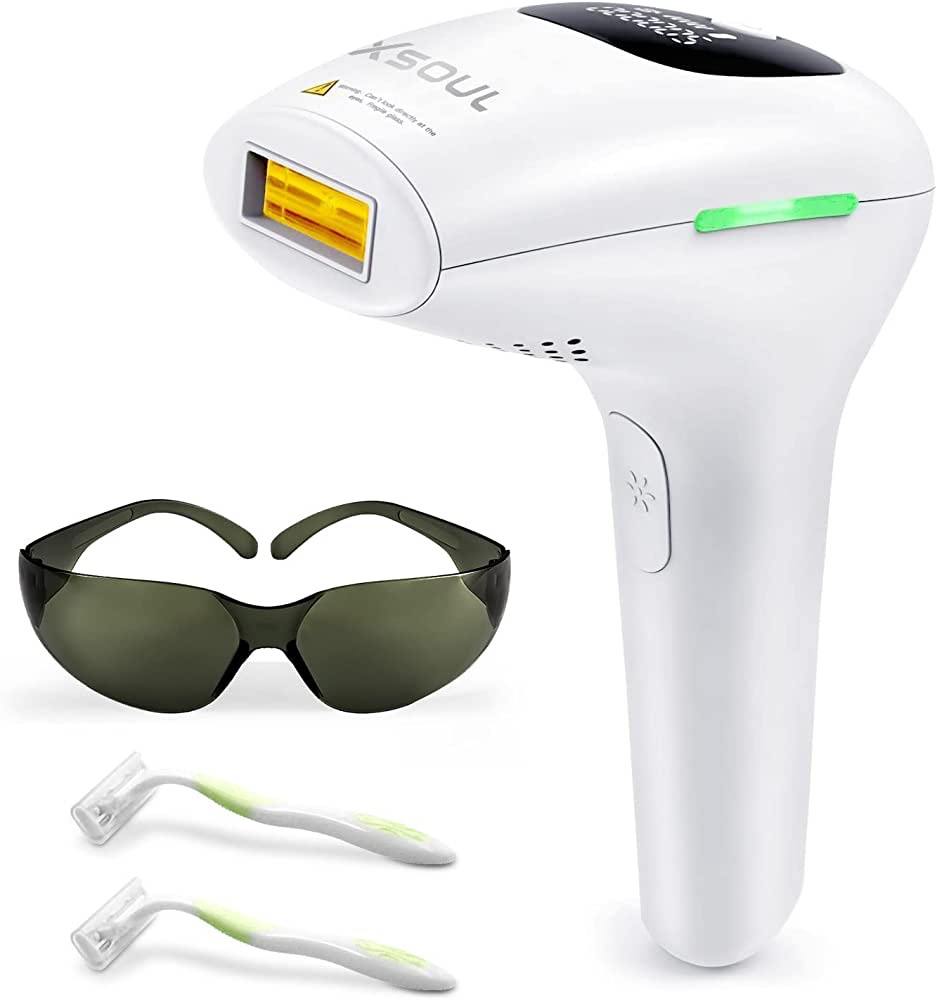 Amazon.com: XSOUL At-Home IPL Hair Removal for Women and Men Permanent Hair Removal 999,999 Flashes Painless Hair Remover on Armpits Back Legs Arms Face Bikini Line, Corded : Beauty & Personal Care