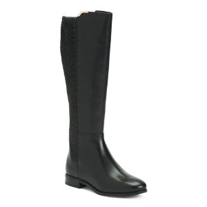 $75 Cole Haan 长靴 Leather Comfort Tall Shaft Boots With Stretch Back - Knee High Boots - T.J.Maxx