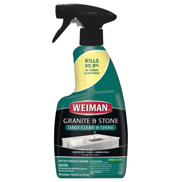 Granite and Stone Daily Clean and Shine with Disinfectant, 16 Ounce