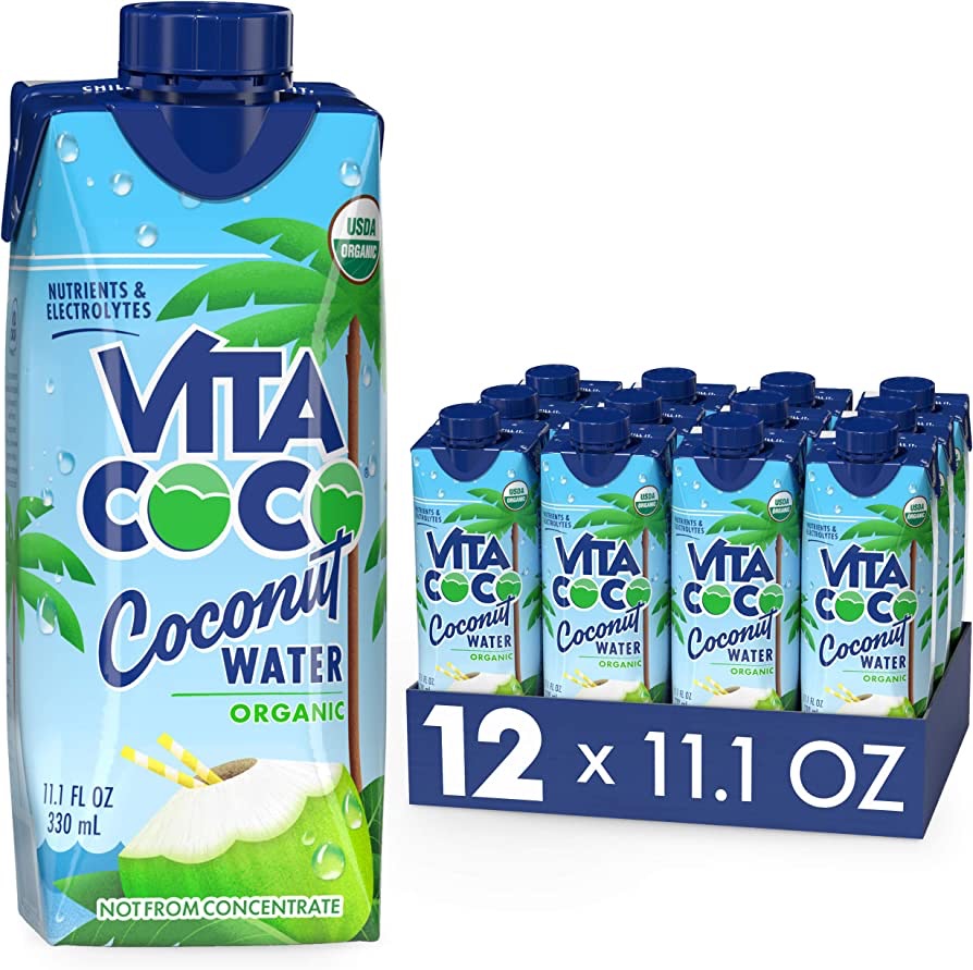 Amazon.com : Vita Coco Coconut Water, Pure Organic | Refreshing Coconut Taste | Natural Electrolytes | Vital Nutrients | 11.1 Oz (Pack Of 12) : Grocery & Gourmet Food