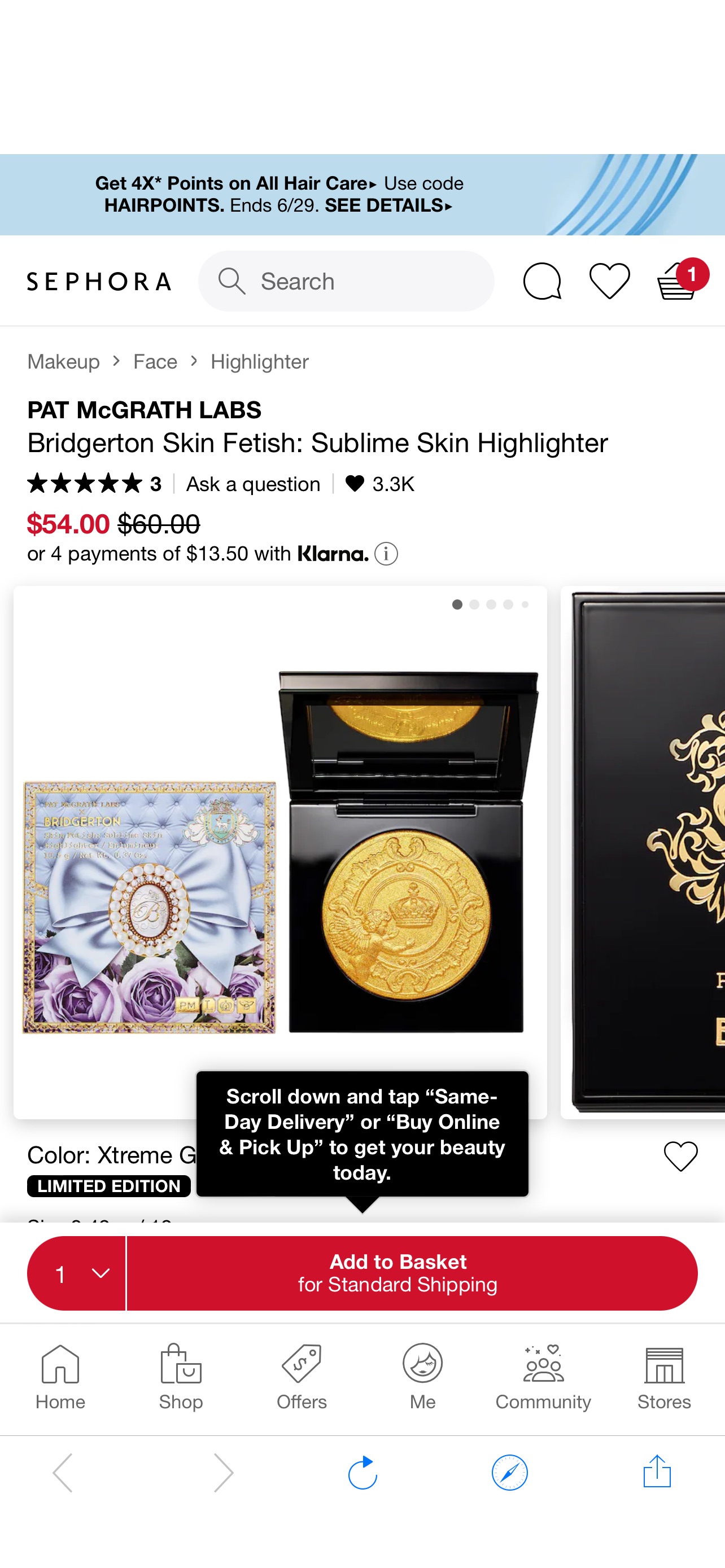 Bridgerton Skin Fetish: Sublime Skin Highlighter - PAT McGRATH LABS金色高光 | Sephora