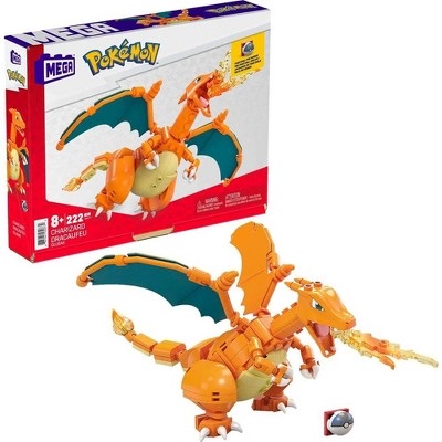 MEGA Pokemon Building Toy Kit Charizard (222 Pieces) with 1 Action Figure for Kids
