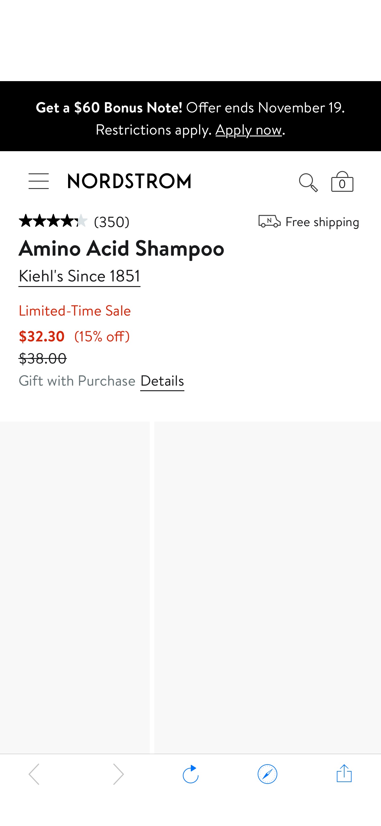 Kiehl's Since 1851 Amino Acid Shampoo | Nordstrom