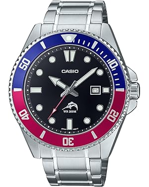 Amazon.com: Casio Classic Diver Stainless Steel Watch Date Indicator MDV-106DD-1A2VCF : Clothing, Shoes &amp; Jewelry