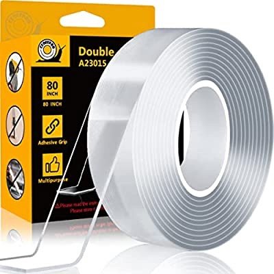 CZoffpro Double Sided Mounting Tape Heavy Duty Strong Grip Picture Hanging  Stripes Nano Adhesive Tape Two