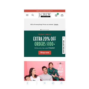 100刀以上20%off 清仓区60%code:OHWHAYFUN
