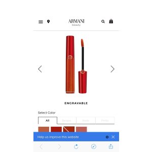$38 阿玛尼官网上新限量版金闪红管+胖丁