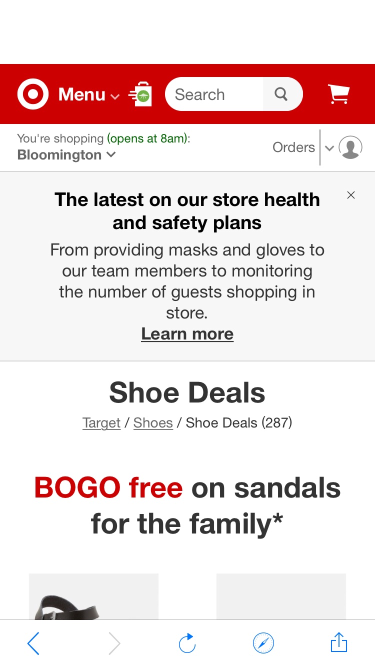 Shoe Sale : Target 凉鞋买一送一