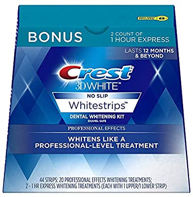 Crest 3D White Professional Effects Whitestrips 20 Treatments + Crest 3D White 1 Hour Express Whitestrips 2 Treatments佳洁士牙贴