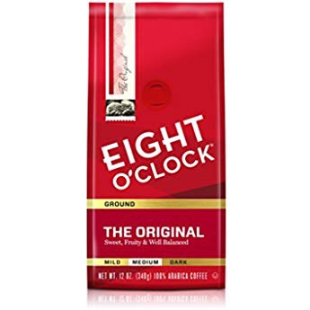 Amazon.com : Eight O'Clock Whole Bean Coffee, Hazelnut, 11 Ounce (Pack of 6) : Roasted Coffee Beans : Grocery & Gourmet Food咖啡豆