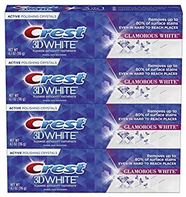 Toothpaste 3D White Glamorous White, 4.1oz (Pack of 4)