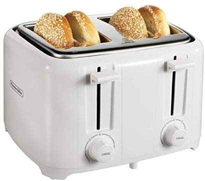 24216 Toaster with Wide Slots & Toast Boost, 4-Slice, White