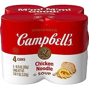 Condensed Chicken Noodle Soup, 10.75 Ounce Can (Pack of 4)