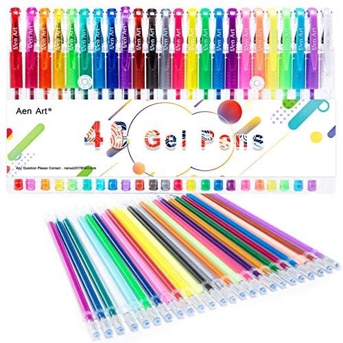Aen Art Gel Pen, Coloring Gel Pens for Kid Adult Coloring Books