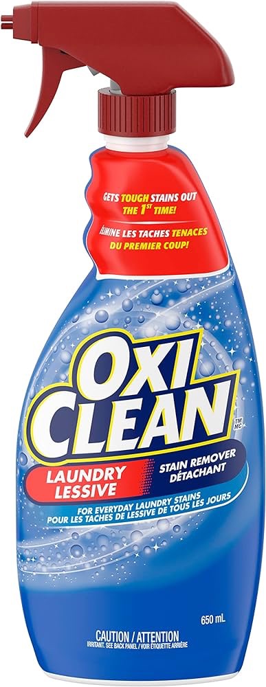 OxiClean Laundry Stain Remover Spray, Chlorine Bleach-Free, 650 mL : Amazon.ca: Health & Personal Care