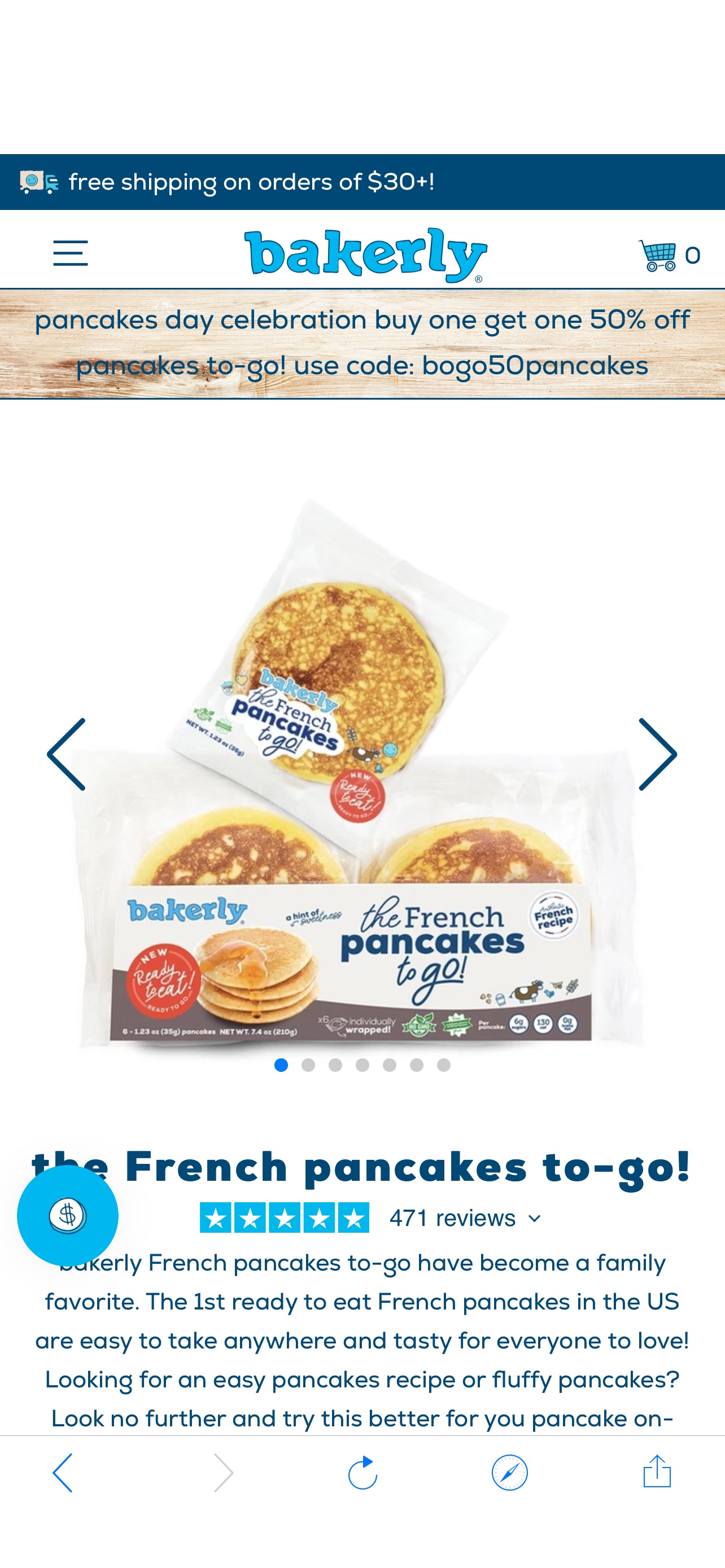French pancakes 買一第二件半價