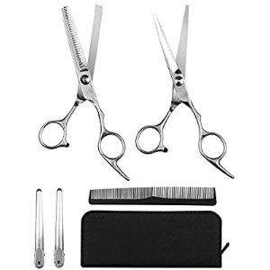 Elfina Hair Cutting Shears, 6.0" Professional Stainless Barber Scissors Set