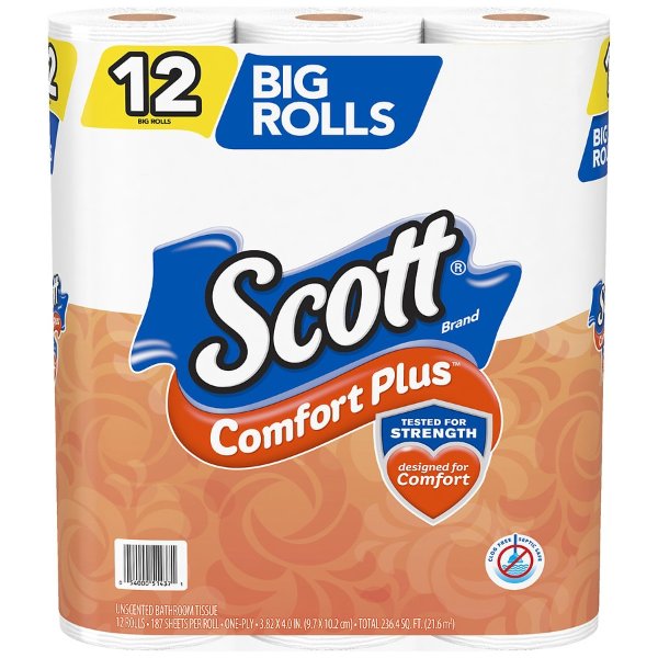 Scott ComfortPlus Toilet Paper, Big Rolls