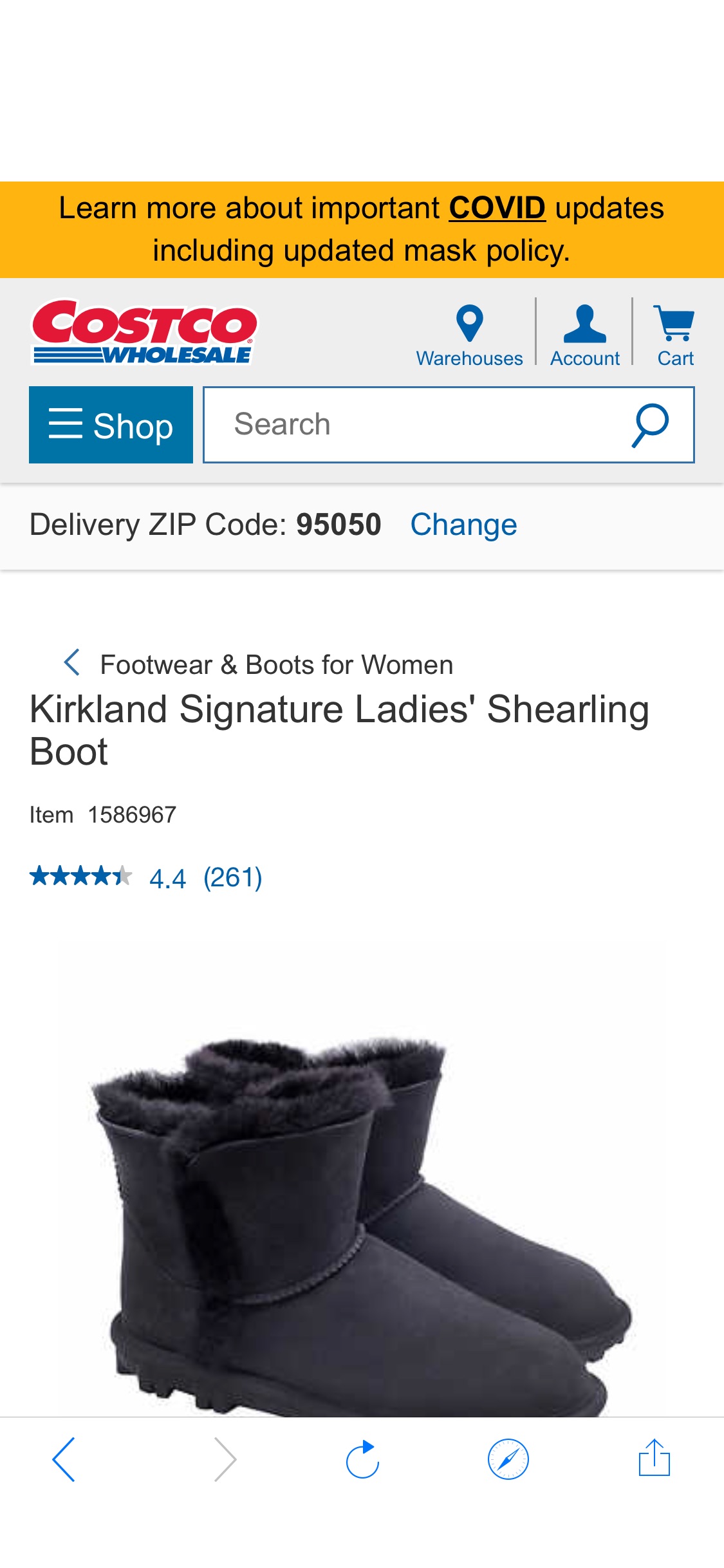 Kirkland Signature Ladies' Shearling Boot | Costco 雪地靴清仓
