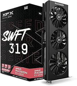 Amazon.com: XFX Speedster SWFT319 ,Radeon™ RX 6800 Core Gaming Graphics Card with 16GB GDDR6, AMD RDNA™ 2 (RX-68XLAQFD9) : Electronics
