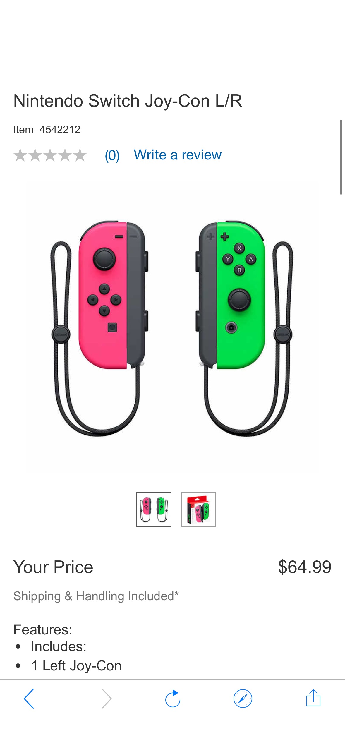 Nintendo Switch Joy-Con L/R | Costco